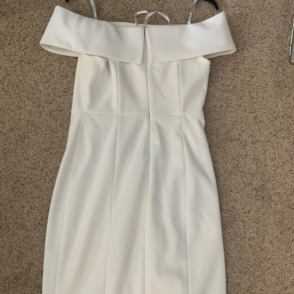 Calvin Klein white cocktail dress